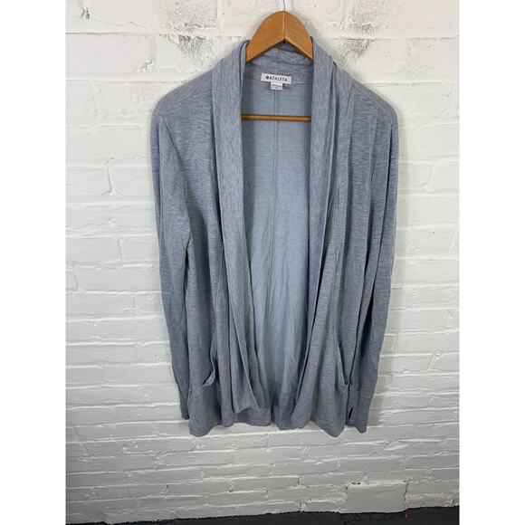 Athleta Women's Open Front Cardigan Sweater Stretch Long Sleeve Gray Size Small - Picture 1 of 5
